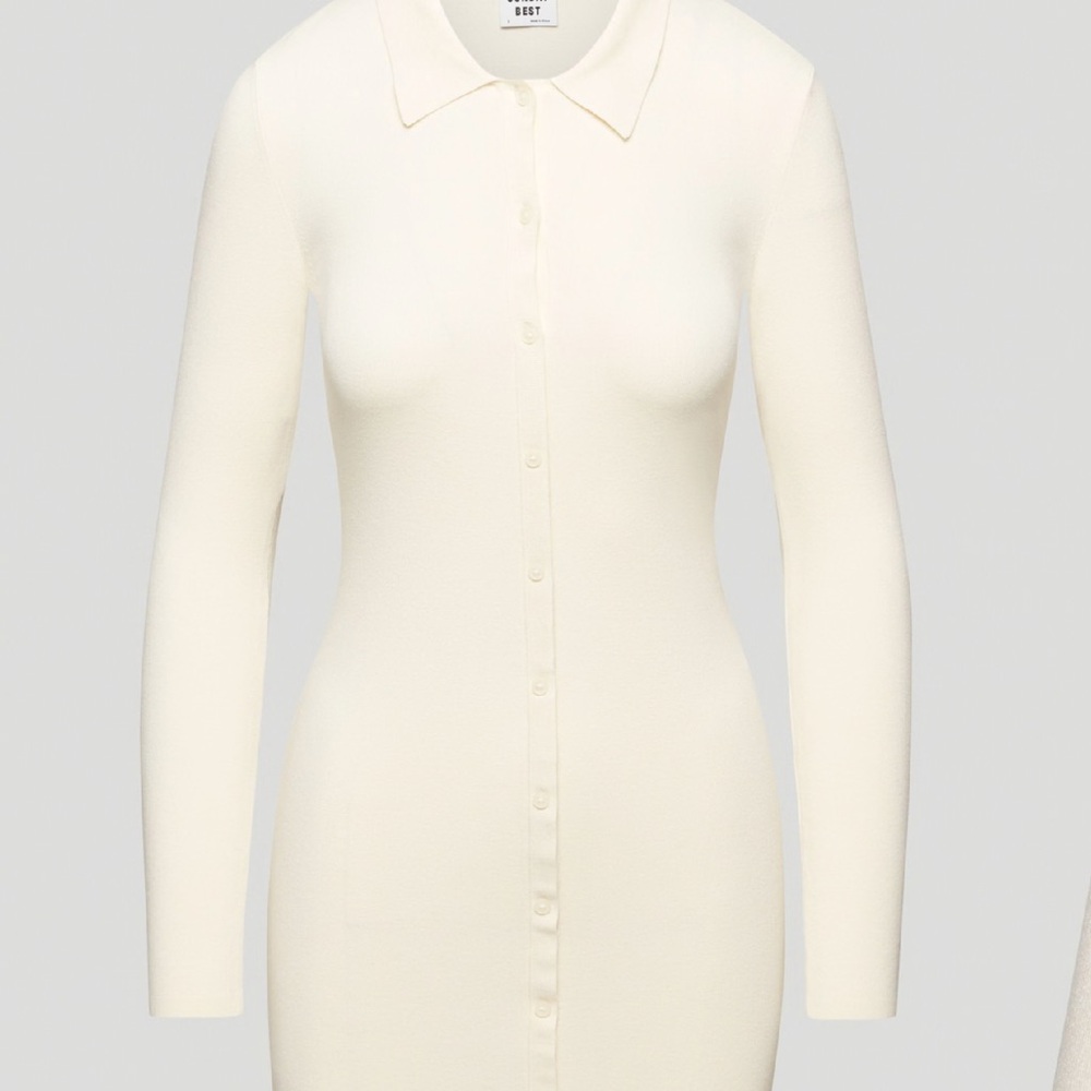 Sunday Best Mini Knit Polo Dress